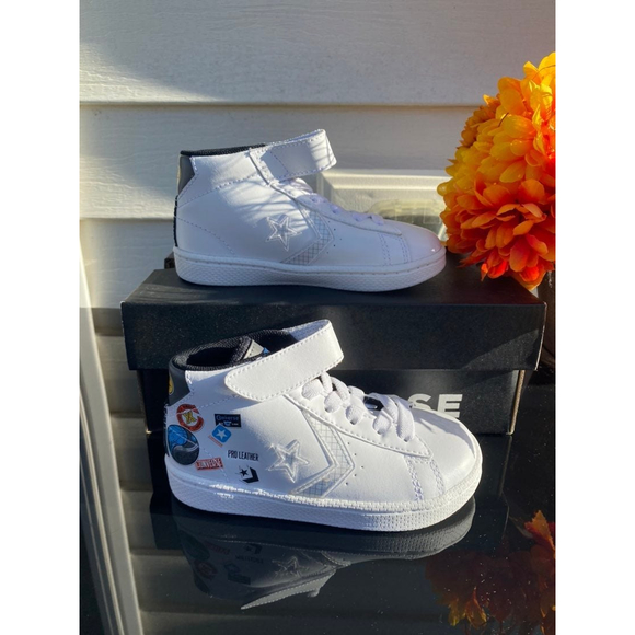 Converse Pro Leather High Top Toddler Shoes Size 9 - Picture 9 of 9